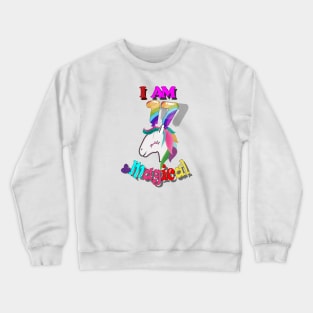 unicorn 17th birthday: I am 17 and magical Crewneck Sweatshirt